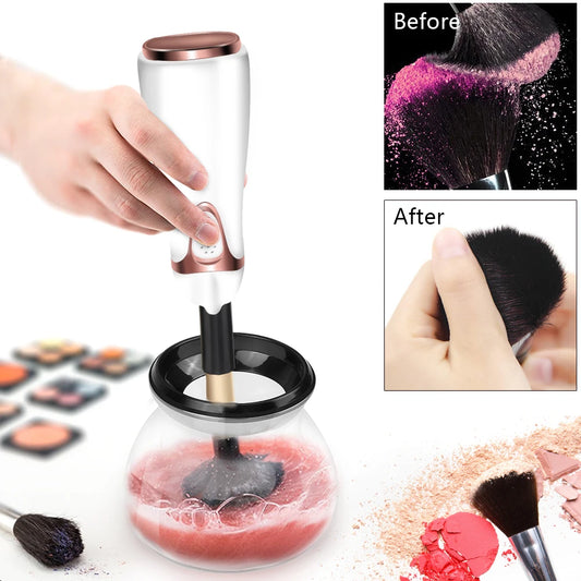 Automatic Make Up Brush Cleaner Electric Makeup Brush Cleaner Dryer Set 10 Seconds Fast Dry Makeup Brushes Cleaning Washing